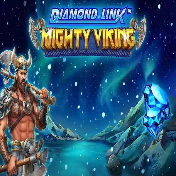 Diamond Link Mighty Viking slot logo by Greentube at KokoBet Casino